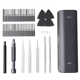 Topteng - 56-Piece Precision Screwdriver Kit with S2 Steel Bits - Magnetic, Portable Case for Electronics Repair