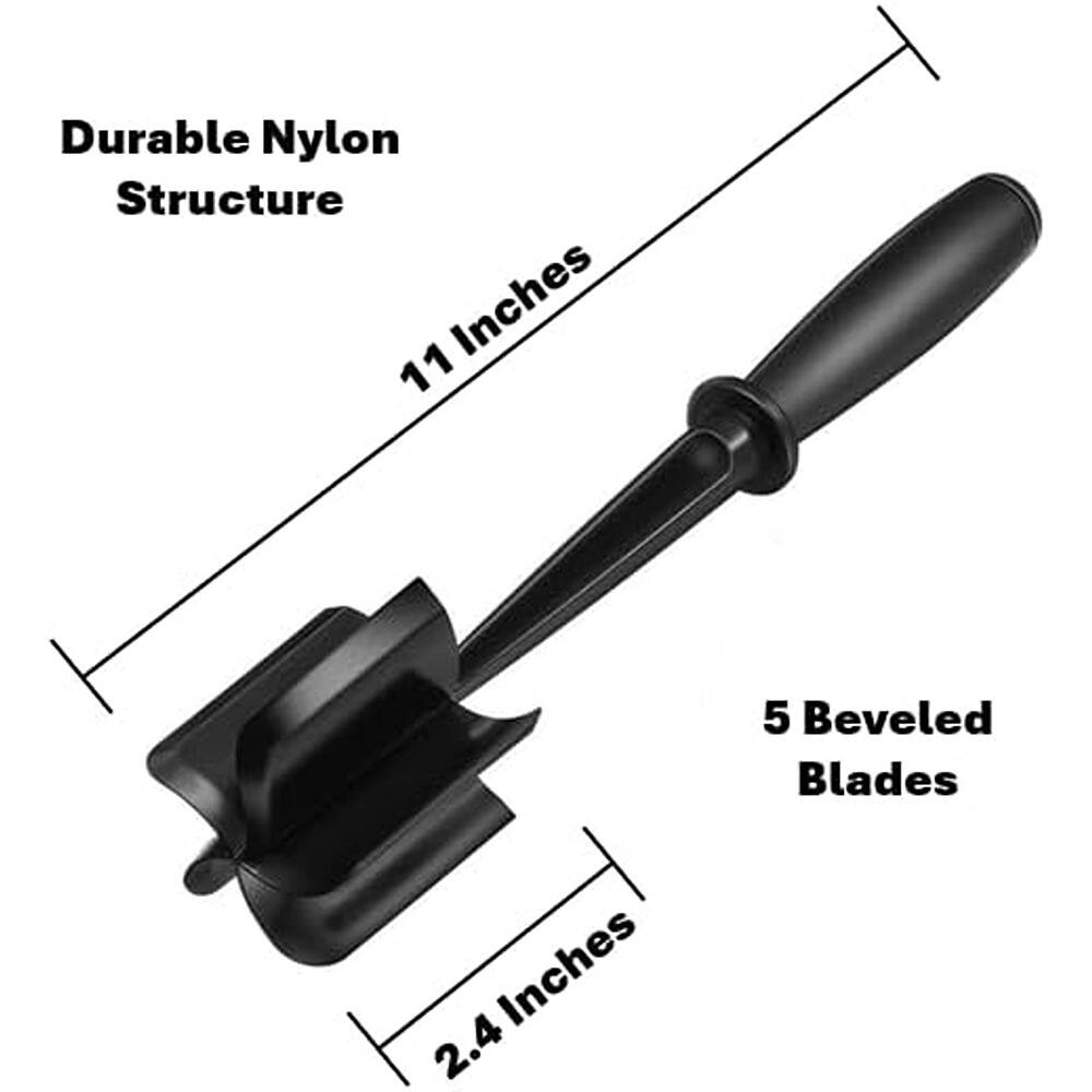 Durable Nylon Structure  
11 Inches  
5 Beveled Blades  
2.4 Inches