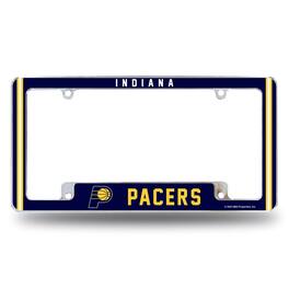 Rico Industries - Indiana Pacers Chrome Metal License Plate Frame with Full Frame Team Color Graphics - Multi