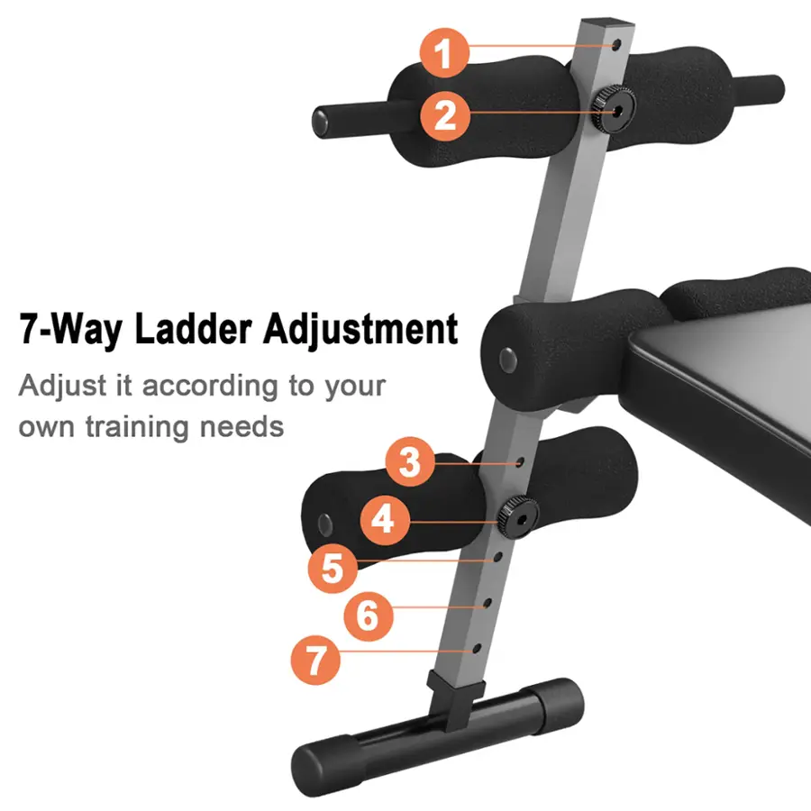 1. 2. 7-Way Ladder Adjustment: Adjust it according to your own training needs. 3. 4. 5. 6. 7.