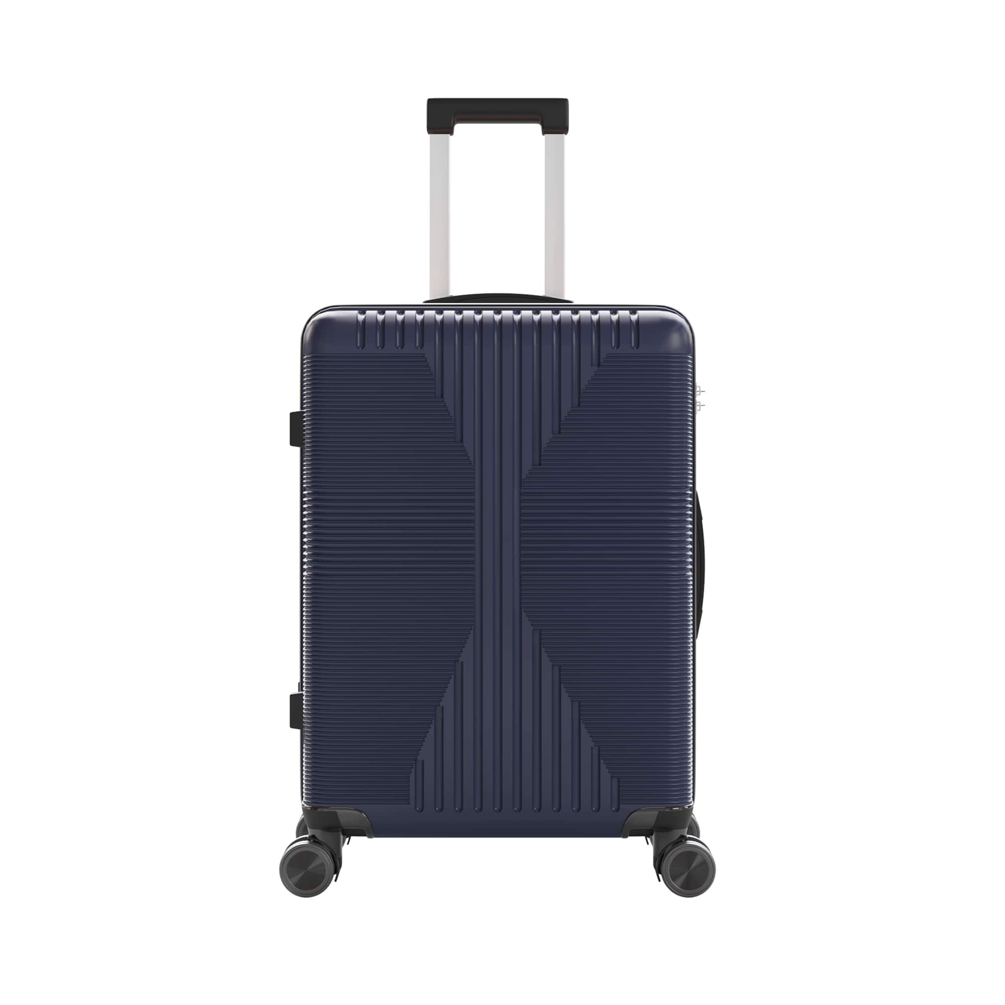 Winado - 28" Hardshell Carry On Luggage with Spinner Wheels Lightweight PP Hardside Small Suitcase with Built-in Lock - Navy Blue