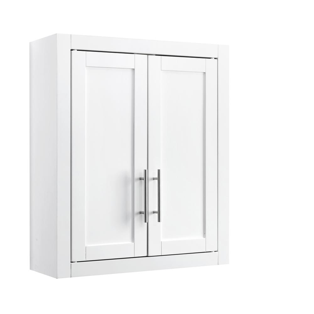 Alt View 7. Crosley Furniture - Savannah Wall Storage Cabinet - White.