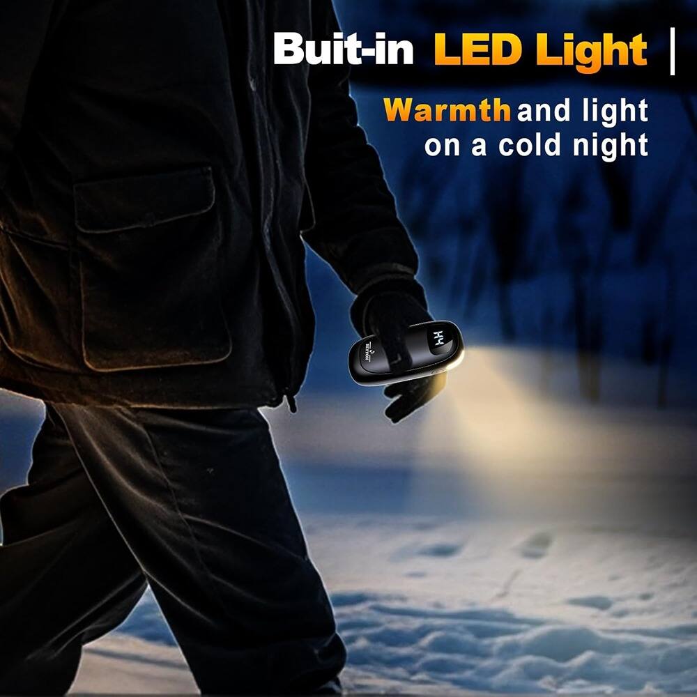 Built-in LED Light | Warmth and light on a cold night