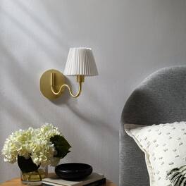 Wave Squiggle Arm Wall Sconce by Modway - Brass