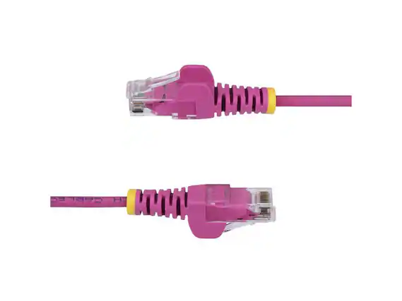 Front. StarTech.com - StarTech 1ft Pink Slim CAT6 Ethernet Cable Model N6PAT1PKS.