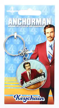 Seven20 - Anchorman The Legend of Ron Burgundy Keychain - Blue