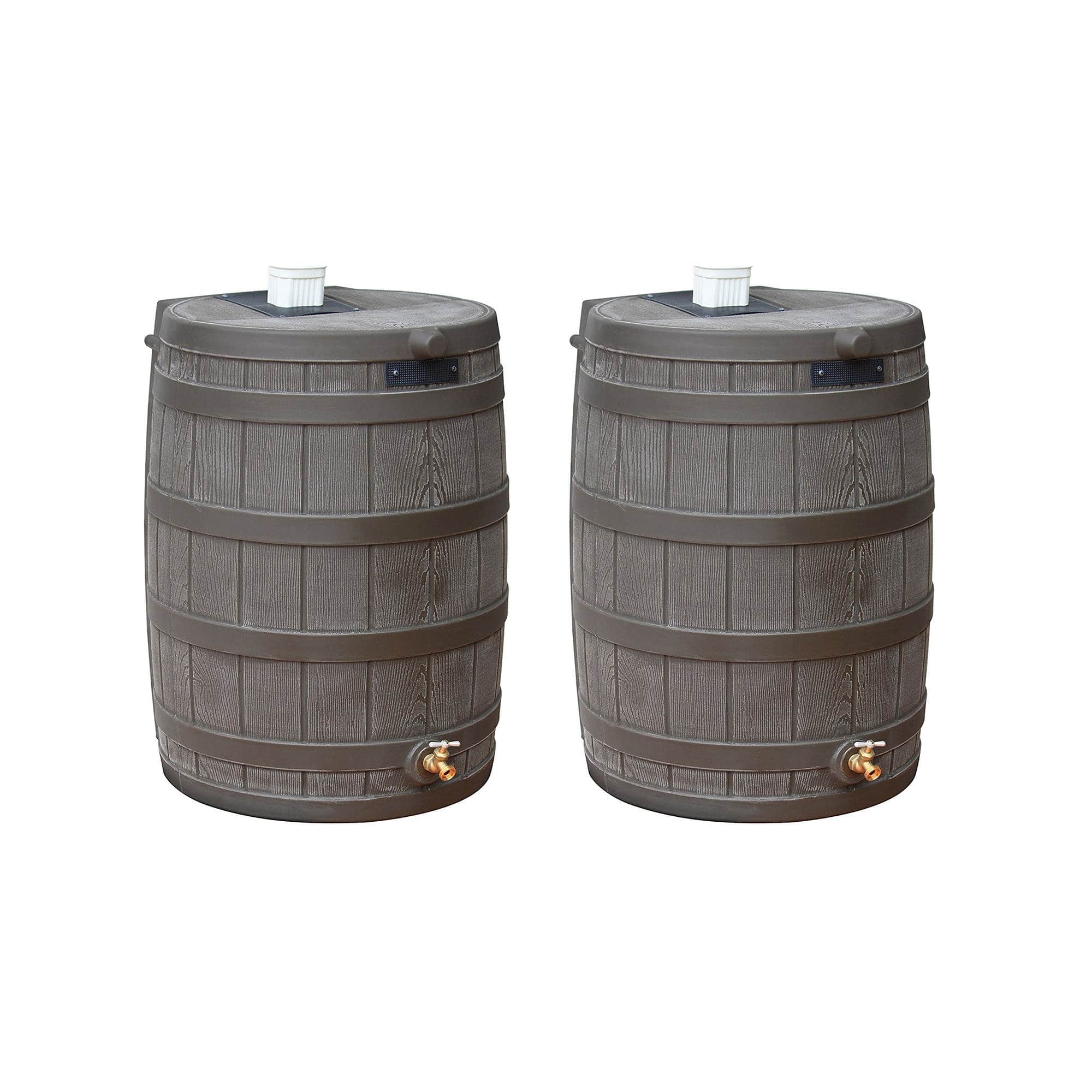Good Ideas - Rain Wizard 50 Gallon Rain Barrel Water Collector, (2 Pack) - Oak price history on PriceWatchPro