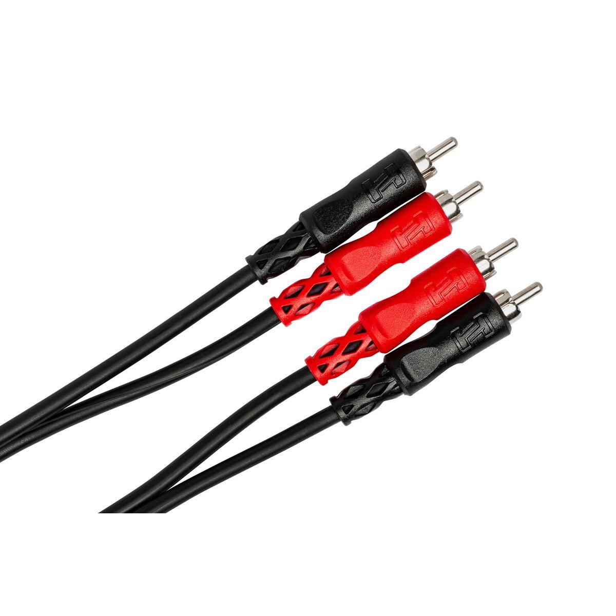 Alt View 3. Hosa Technology - Hosa Technology 2-RCA Male to 2-RCA Male Dual Cable (Nickel Contacts), 3.3'.