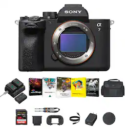 Sony - a7 IV Full-Frame Mirrorless Hybrid Digital Camera+Corel Software Kit - Black