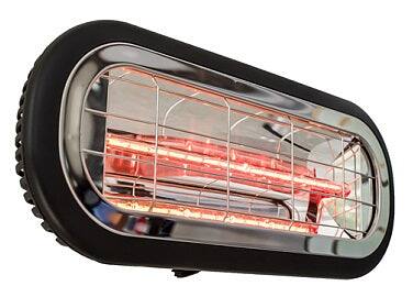 Alt View 2. DR. INFRARED HEATER - DR-222 Carbon Infrared Indoor/Outdoor Patio Heater, Wall or Ceiling Mount, 1500W - Black.