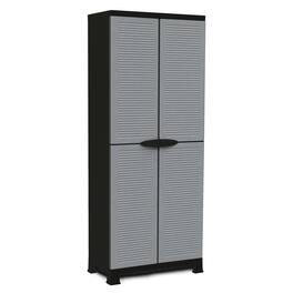 Ram Quality Products - PRESTIGE UTILITY 3 Shelf Lockable Storage Cabinet - Gray