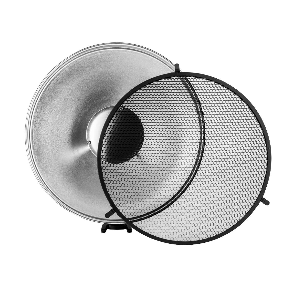 Alt View 3. Flashpoint - Flashpoint StreakLight 12" Beauty Dish with Grid Set - Godox AD-36.