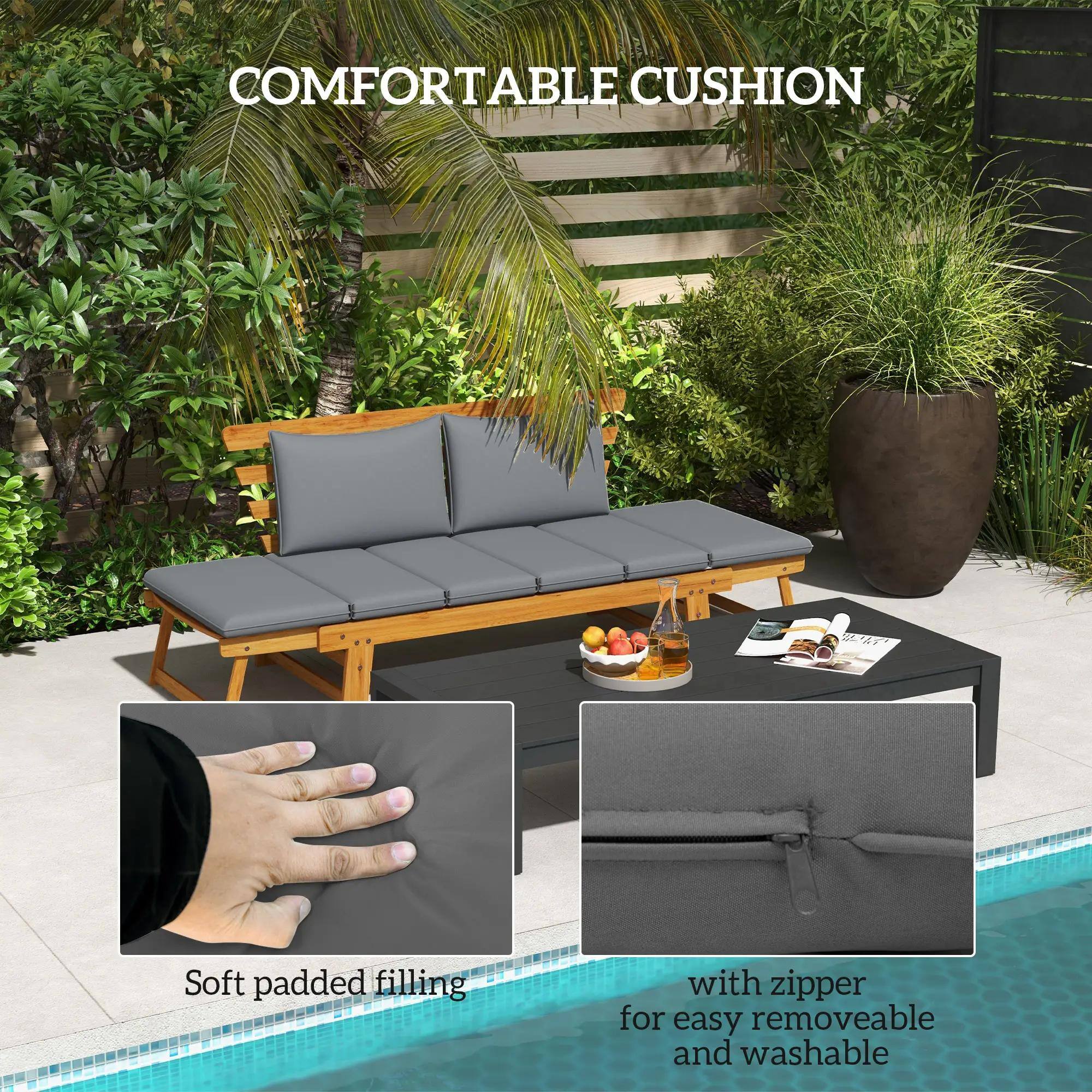 COMFORTABLE CUSHION

Soft padded filling

with zipper for easy removable and washable