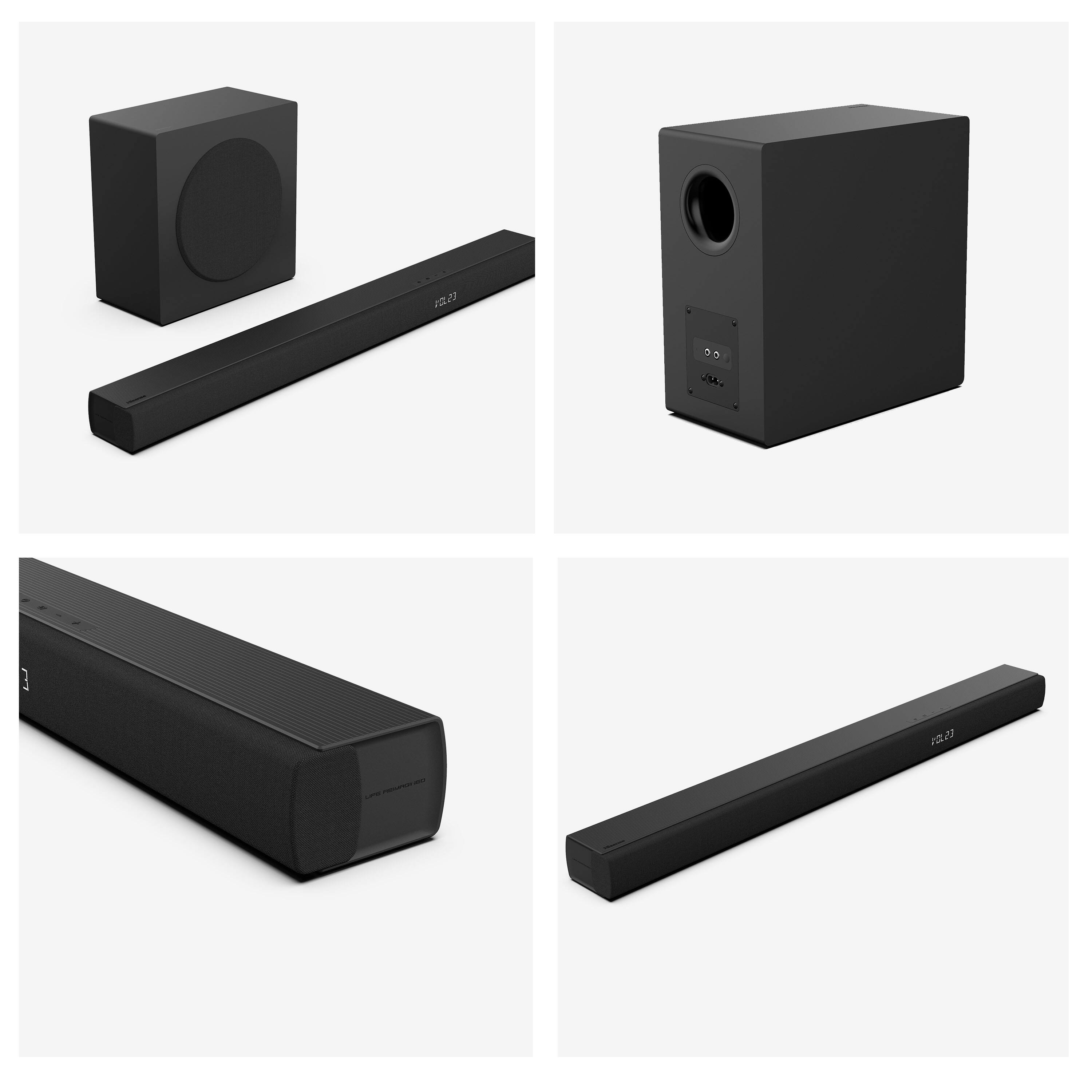 Alt View 18. Hisense - Hisense - 3.1 Channel 480W Soundbar with Wireless 6.5" Subwoofer (HS3100) - Black.