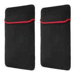 Unique Bargains - 2pcs Laptop Case - Soft Computer Sleeve Carrying Bag, Shockproof Protective Cover for 13.3" Notebook - Red-Black