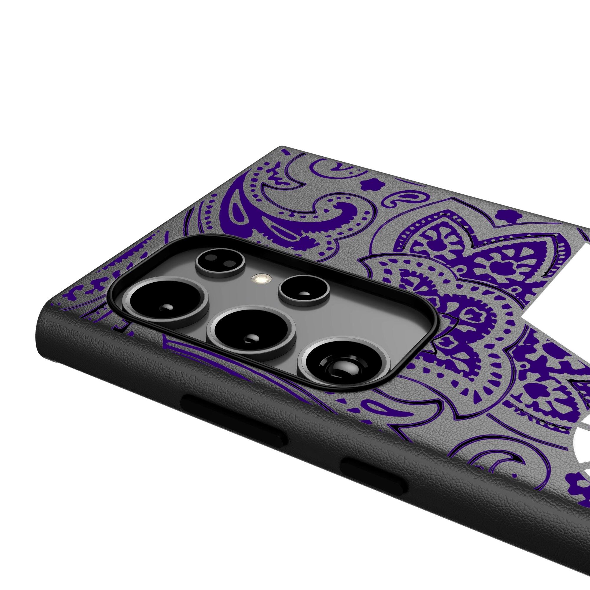 Alt View 3. Keyscaper - Utah Jazz Paisley Galaxy Magnetic Bump Case - S24 - Black.