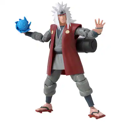 Front. Bandai - ANIME HEROES - Naruto Uzumaki - Jiraiya Action Figure - Multi.