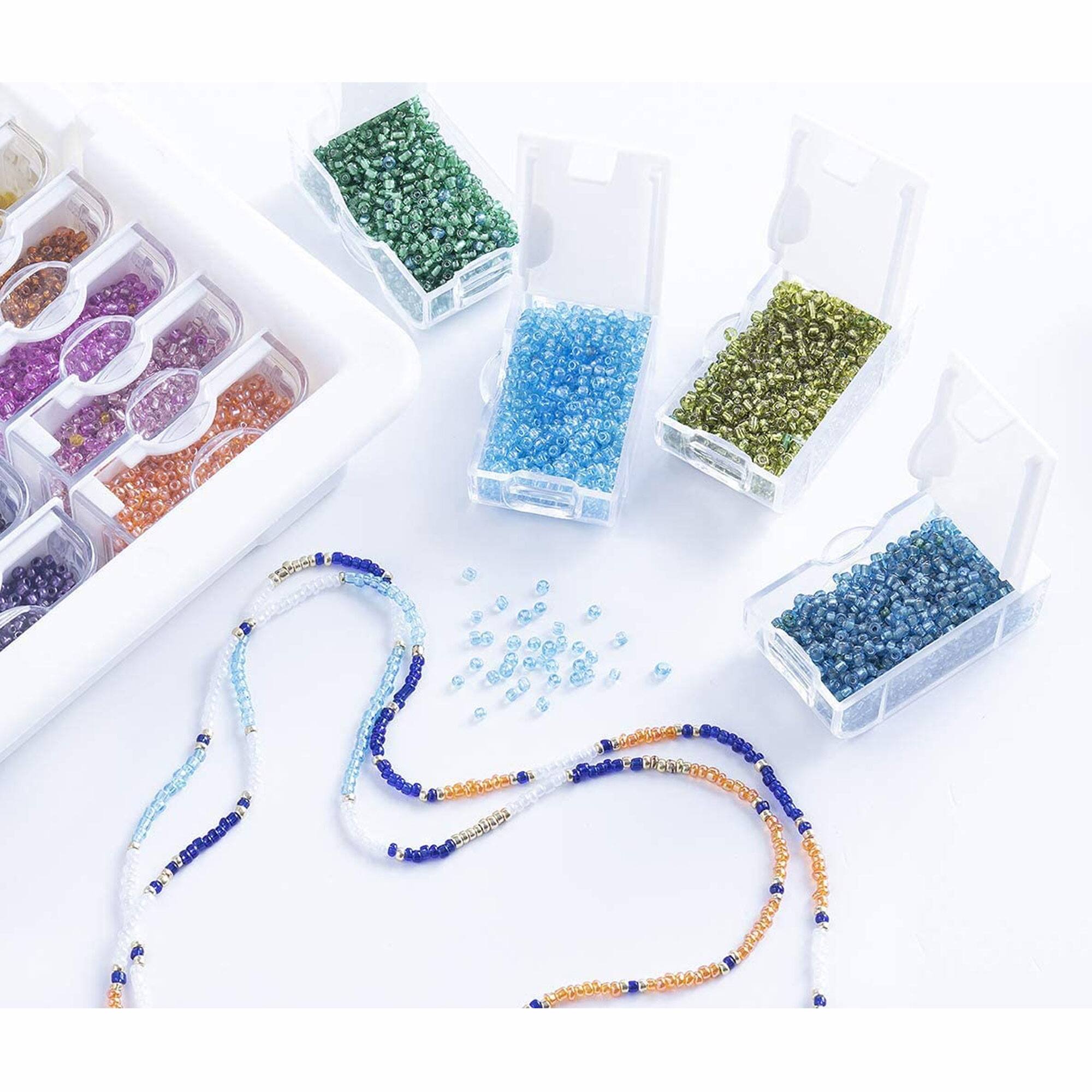 Alt View 3. Bead Storage Solutions - Elizabeth Ward Bead Storage Solutions 5 Piece Craft Supplies Containers, 2 Pack.