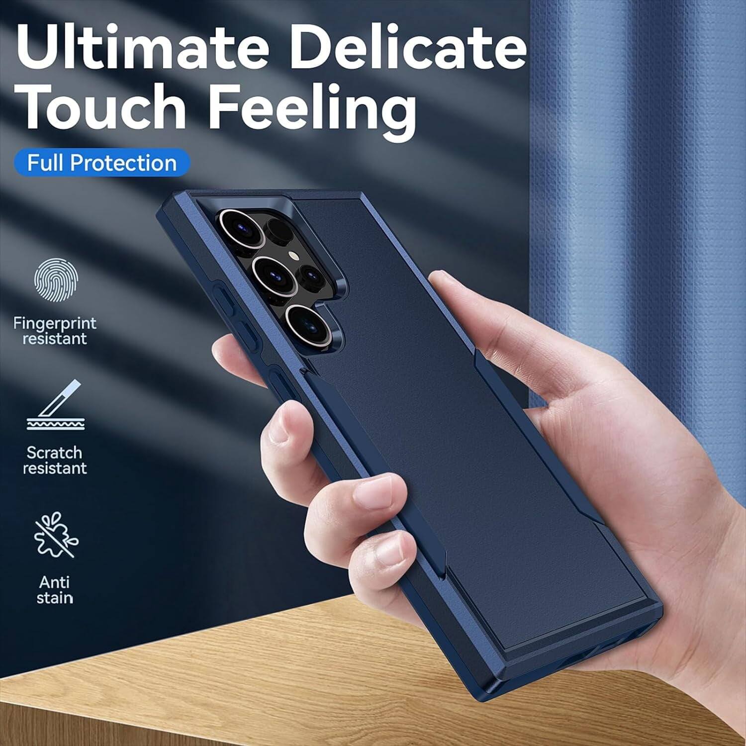 Ultimate Delicate Touch Feeling
Full Protection
Fingerprint resistant
Scratch resistant
Anti stain