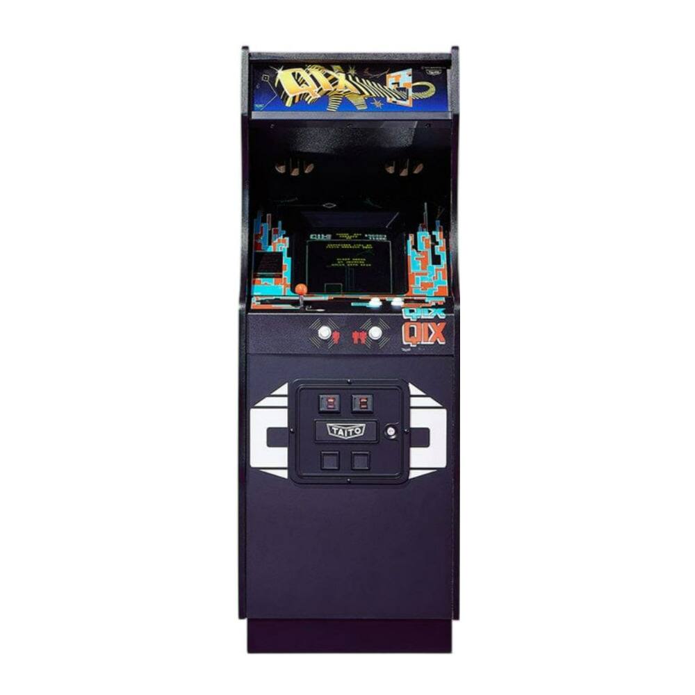 Official Taito QIX Quarter Size Wooden Arcade Cabinet with 3W Speakers - Evercade