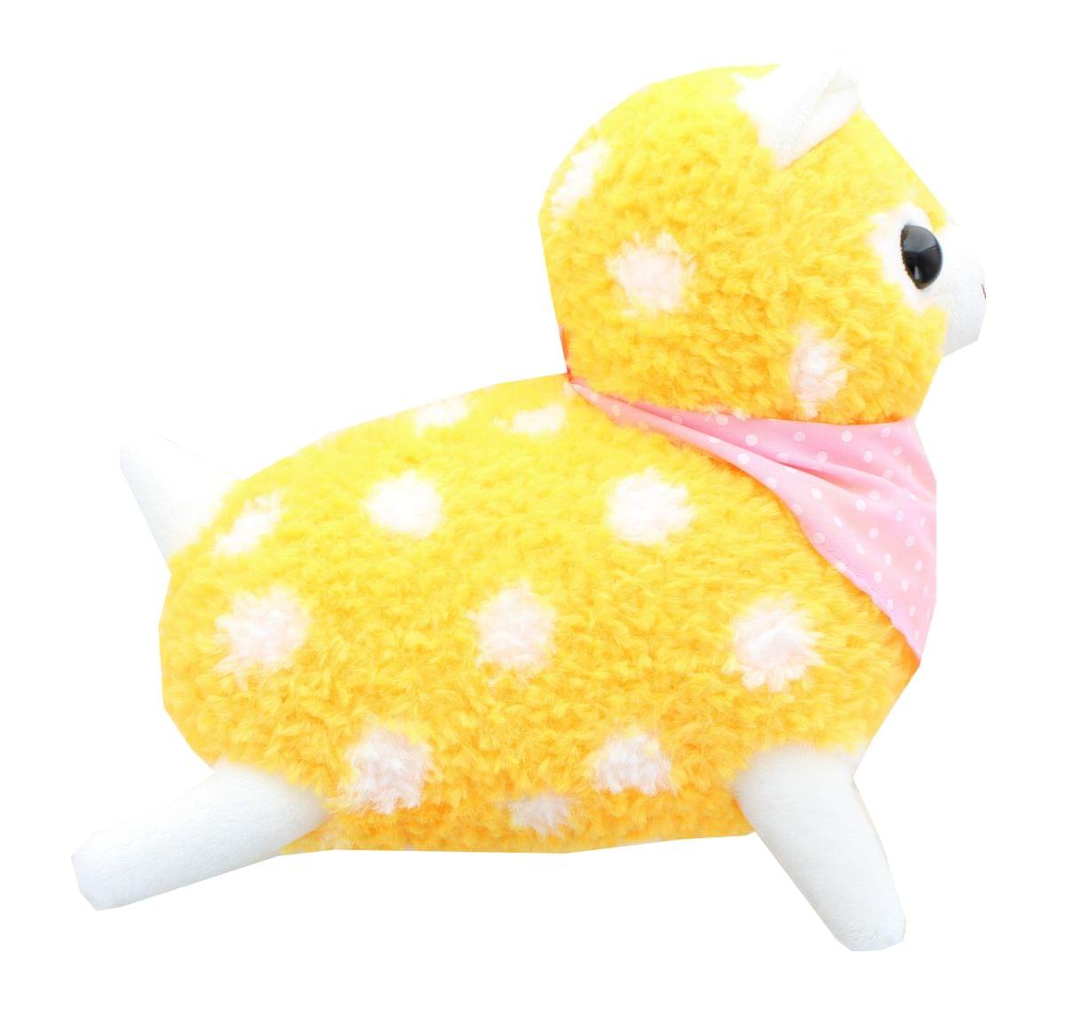 Alt View 1. Toynk - Alpaca 12-Inch Plush w/ Bandana - Pastel Orange.