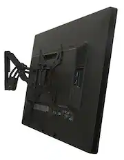 Front. Mount-It! - Full Motion TV Wall Mount for 19–42" Screens, 60° Swivel, 30° Tilt, VESA 200x200, 66lb Capacity, Removable Plate - Black.