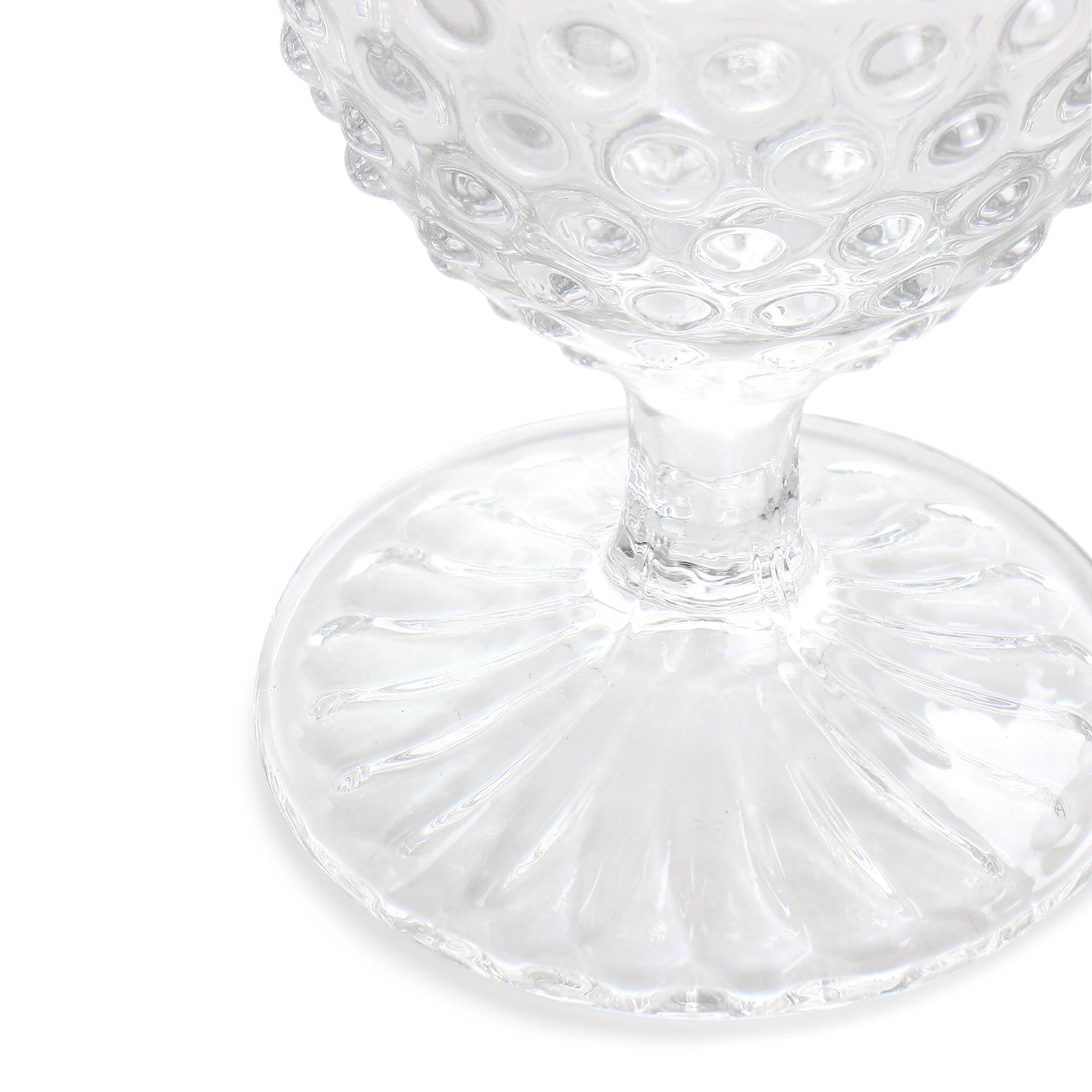 Alt View 3. Martha Stewart - Martha Stewart 6 Piece 14.2 Ounce Clear Glass Hobnail Goblet Drinkware Set - Clear.