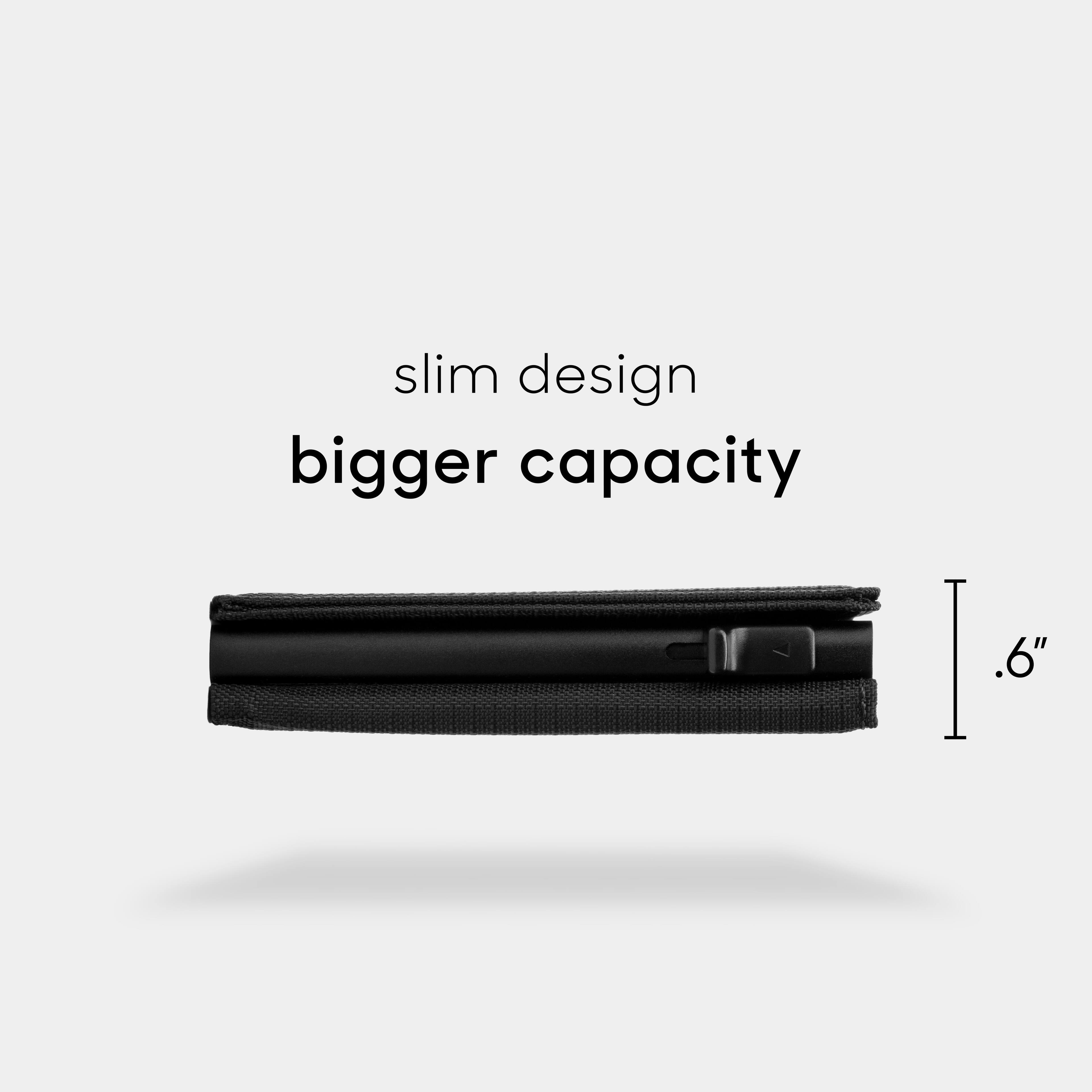 slim design bigger capacity I .6"