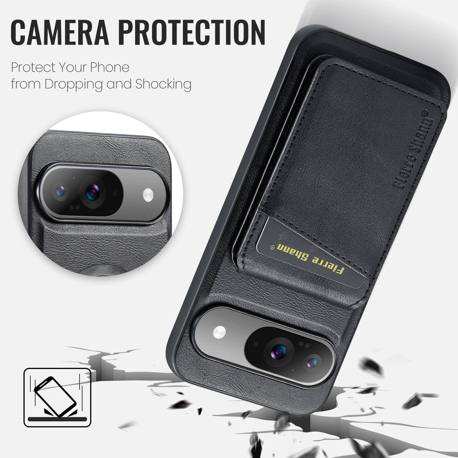 CAMERA PROTECTION  
Protect Your Phone from Dropping and Shocking
