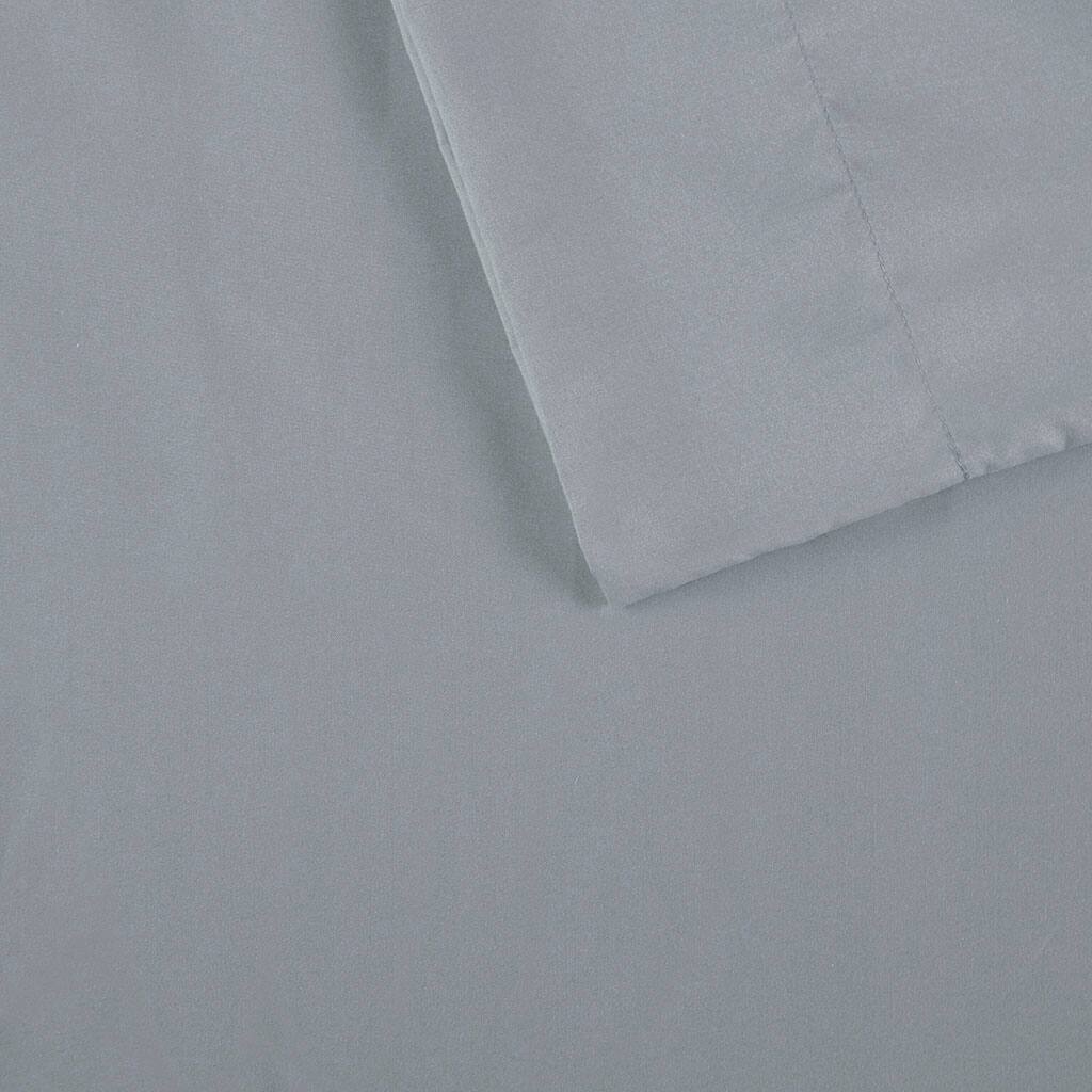 Alt View 5. Gracie Mills - Gracie Mills Ruby All-Season Microfiber Sheet Set with Side Pockets - Grey.