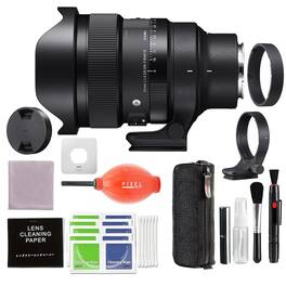 Sigma - 15mm f/1.4 DG DN Diagonal Fisheye Art Lens for Sony E-Mount w/ Advanced Accessories Bundle | 478965 - Black