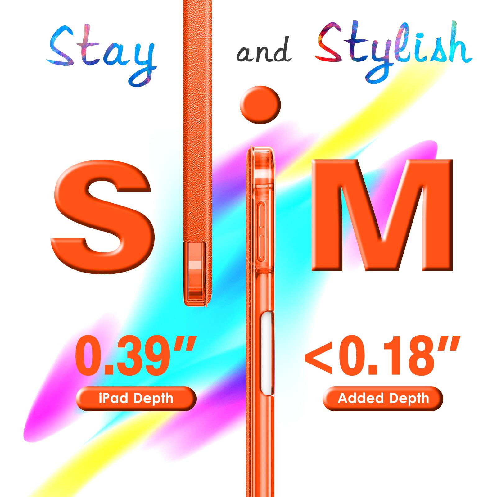 Stay and Stylish  
S M  
0.39" iPad Depth  
<0.18" Added Depth
