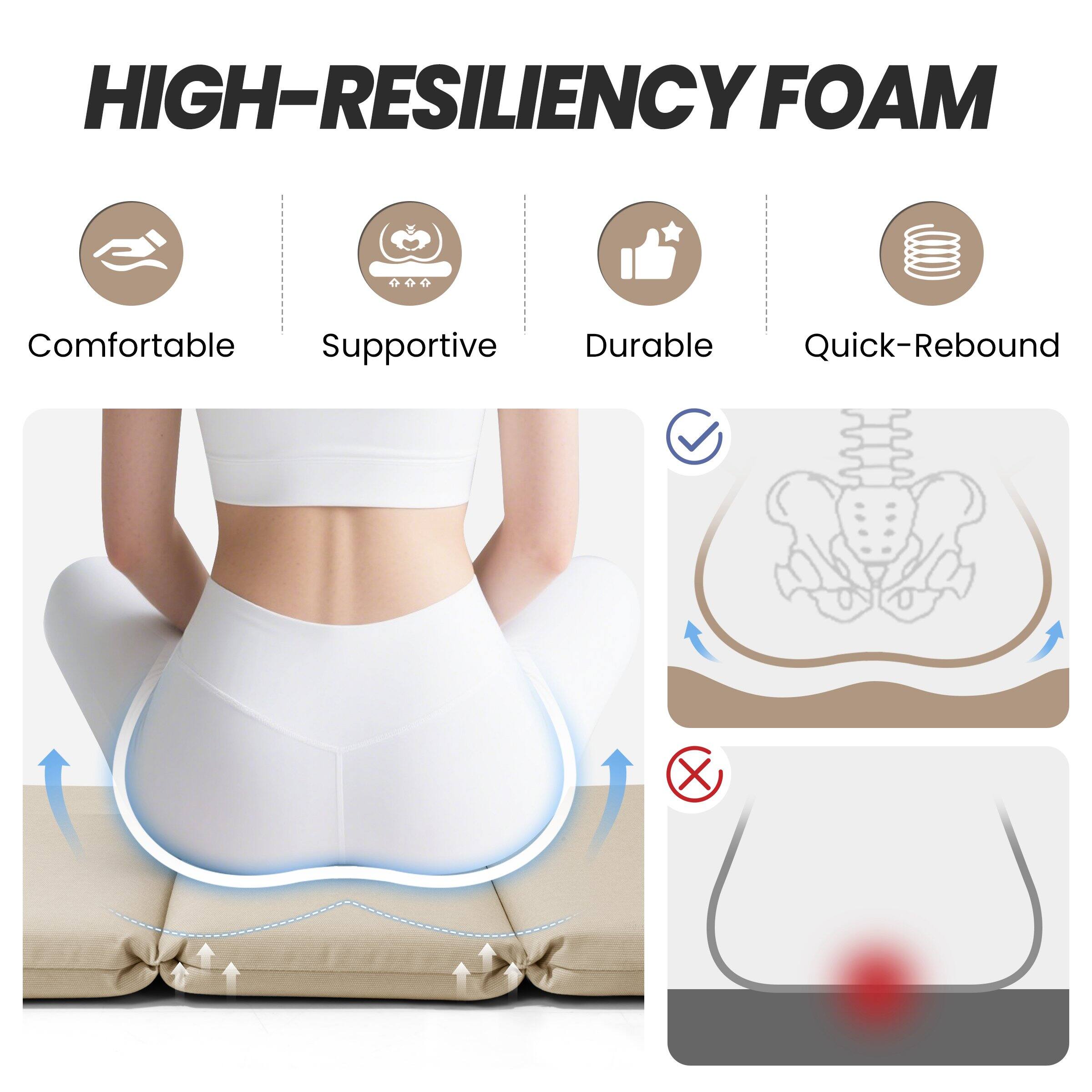 HIGH-RESILIENCY FOAM

Comfortable  
Supportive  
Durable  
Quick-Rebound