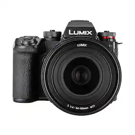 Panasonic - Lumix S1 IIE Mirrorless Camera with 24-105 Lens (Black) (International Model)