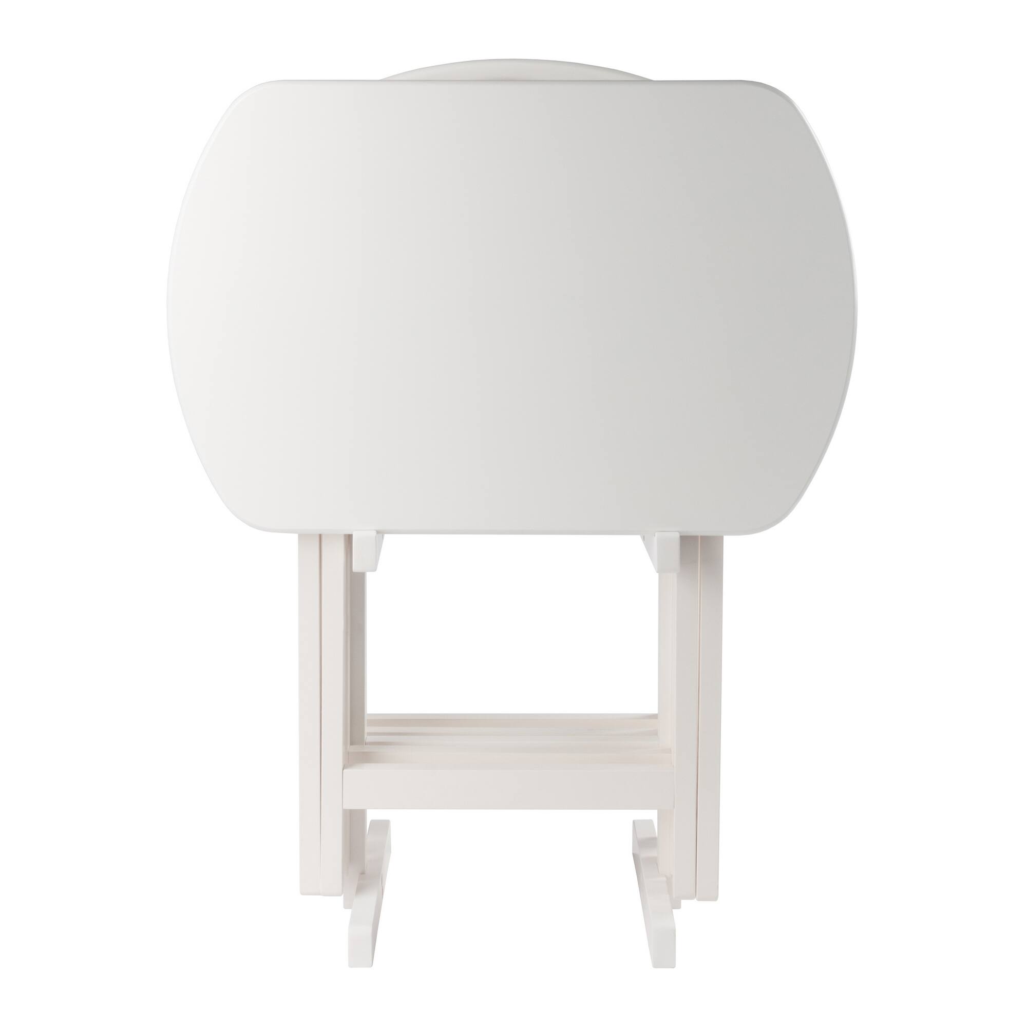 Winsome Wood Corbett 5 Pc Oversized Snack Table Set White - Best Buy