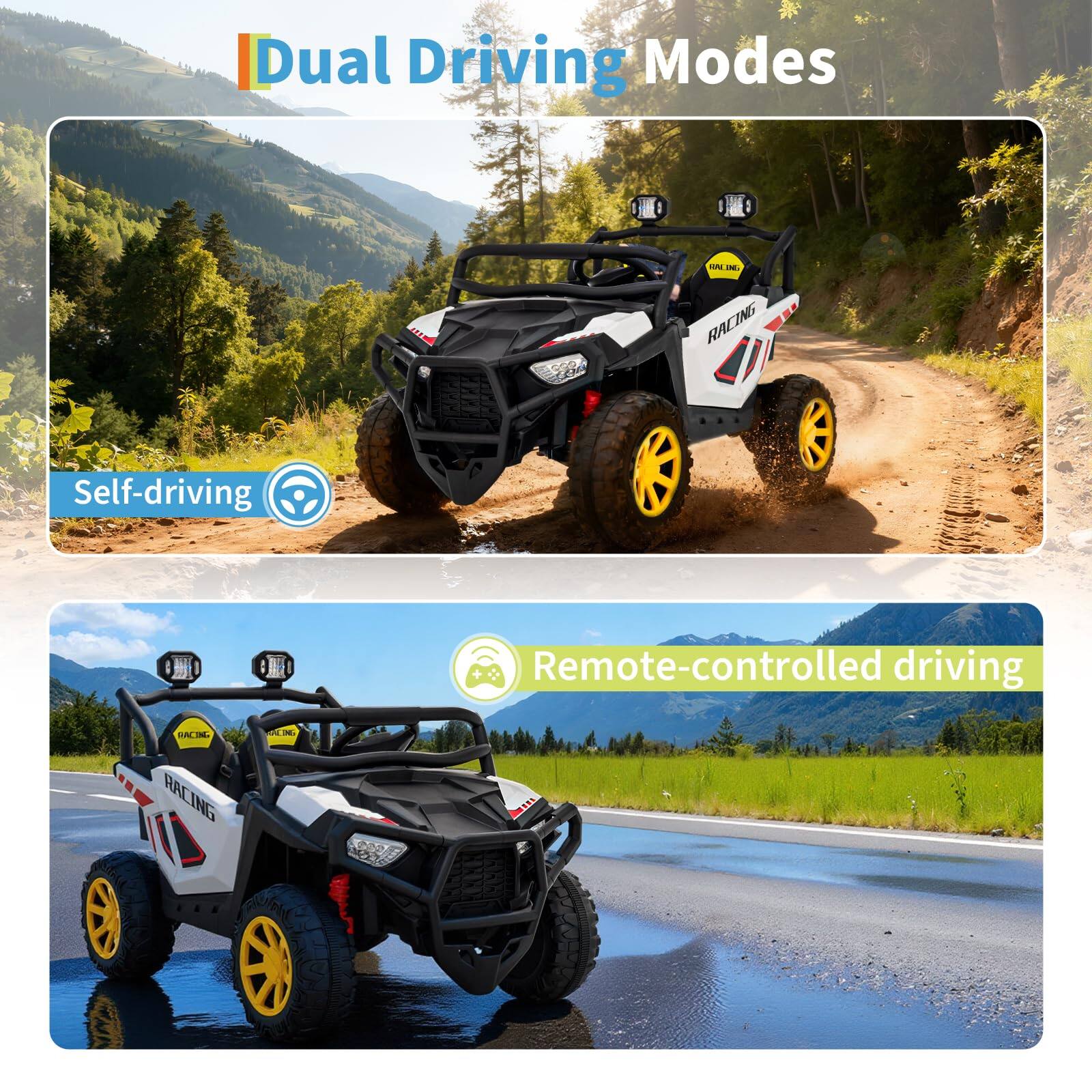 Dual Driving Modes

Self-driving

Remote-controlled driving