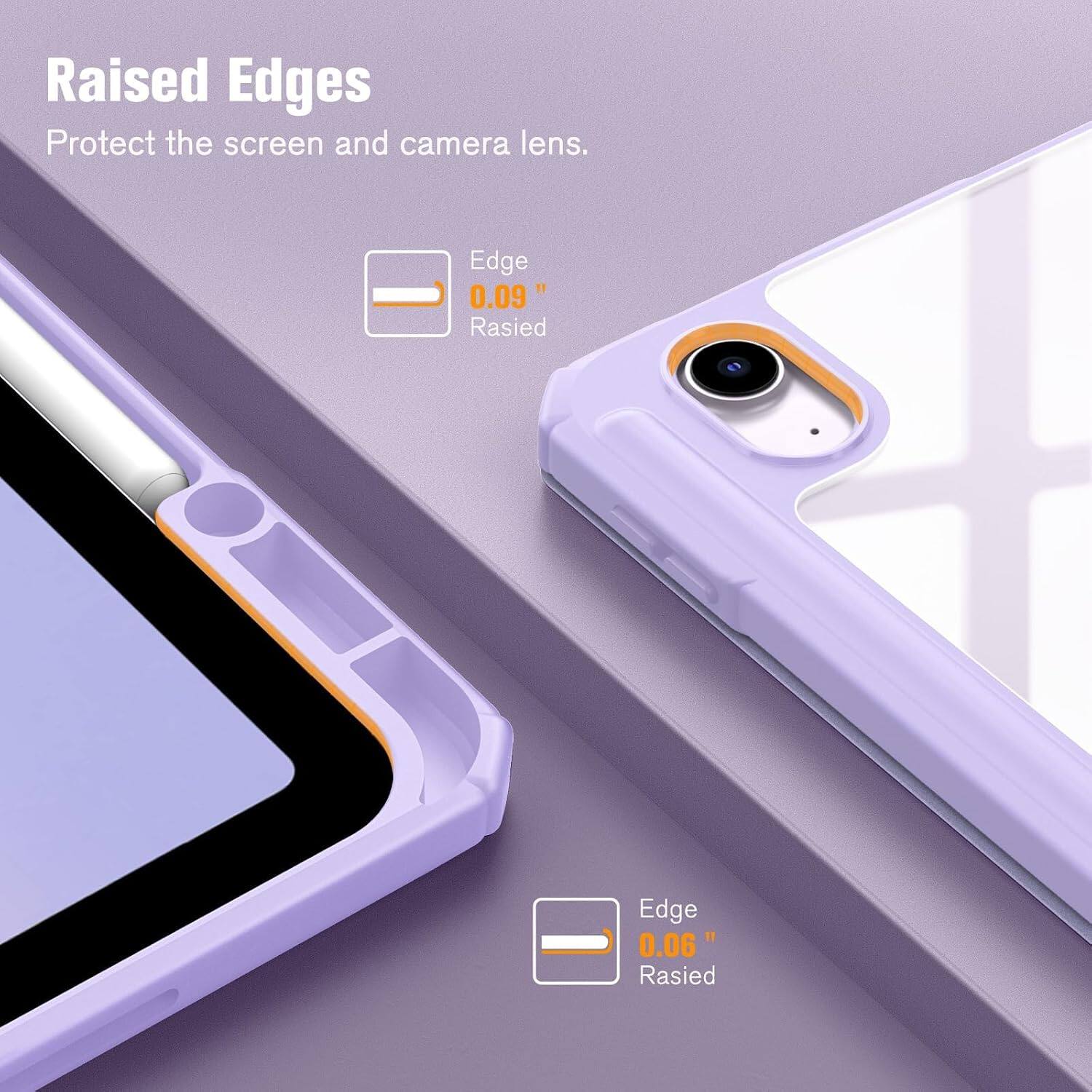 Raised Edges Protect the screen and camera lens.
Edge 0.09" Raised
Edge 0.06" Raised