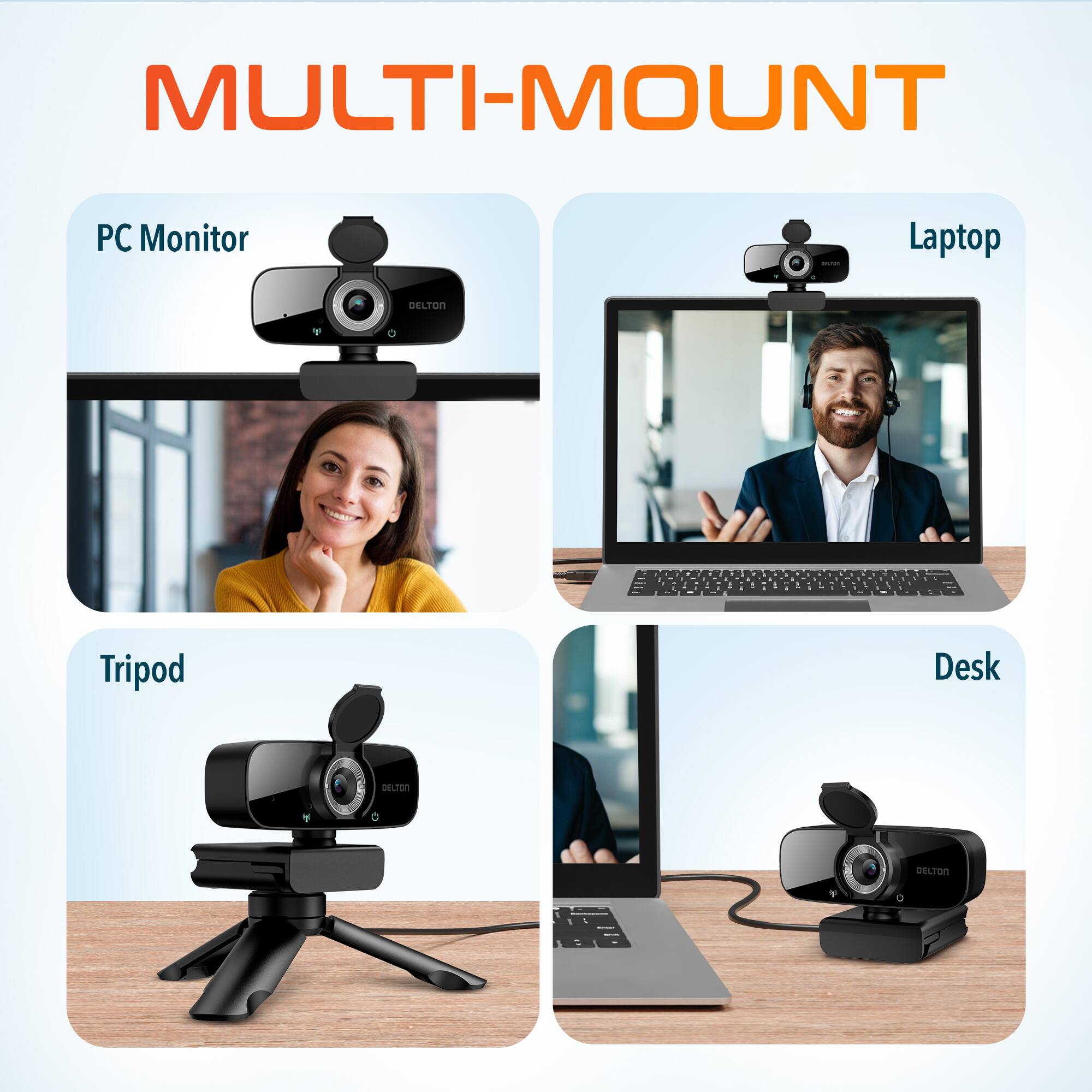 MULTI-MOUNT DELTON DELTON Tripod Desk PC Monitor Laptop