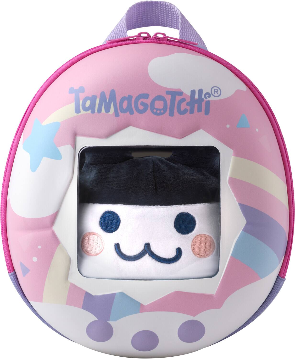 Front. Bandai - Tamagotchi - Adventure Companion Backpack - Mimitchi Plush   - COLLECTIBLES - Multicolor.
