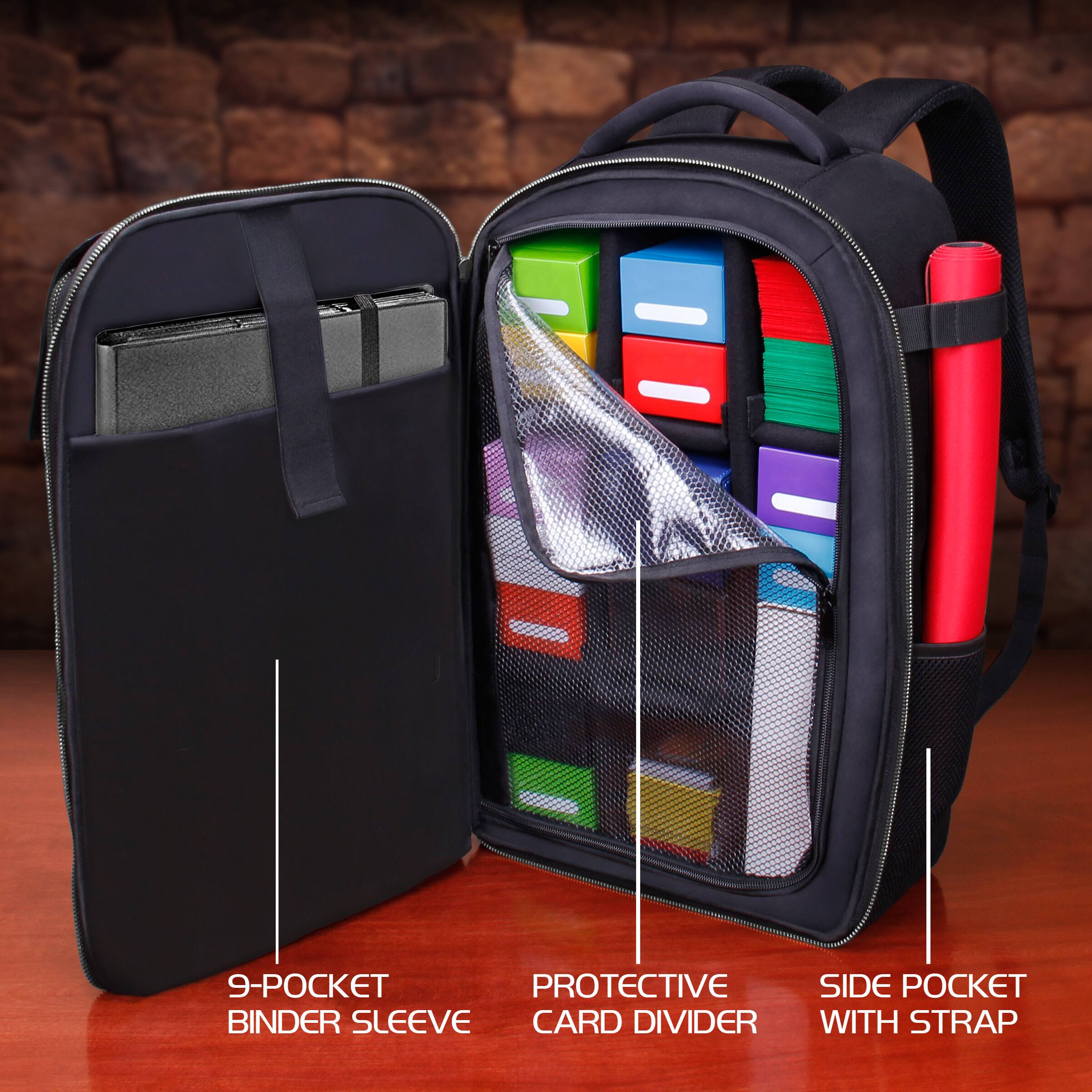 9-Pocket Binder Sleeve  
Protective Card Divider  
Side Pocket with Strap
