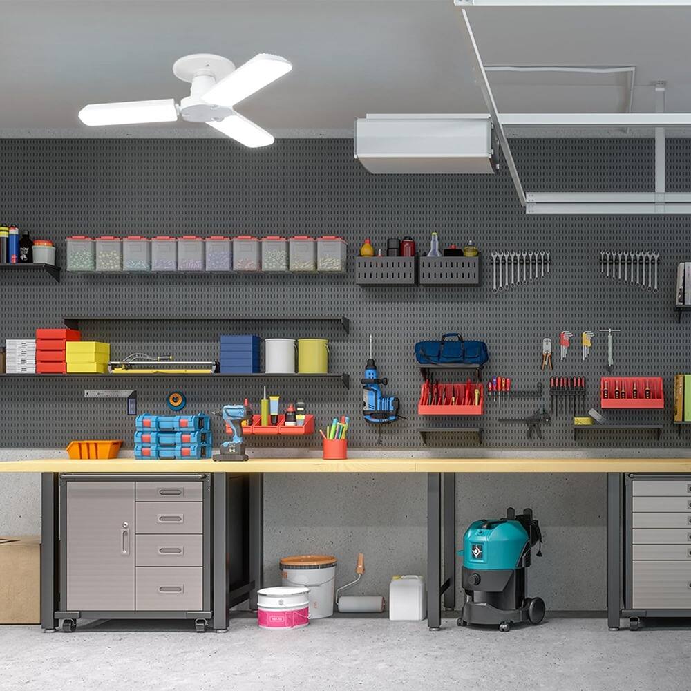 Back. ACJPR - LED Motion Sensor Panel Light – 300W, E26, Selectable White.