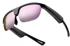 Front. LOKMAT - L01 Bluetooth Audio Smart Glasses for Men, Women-Polarized Sports Sunglasses w/ Open-Ear Speakers/Music&Hands-Free Calls - Pink.