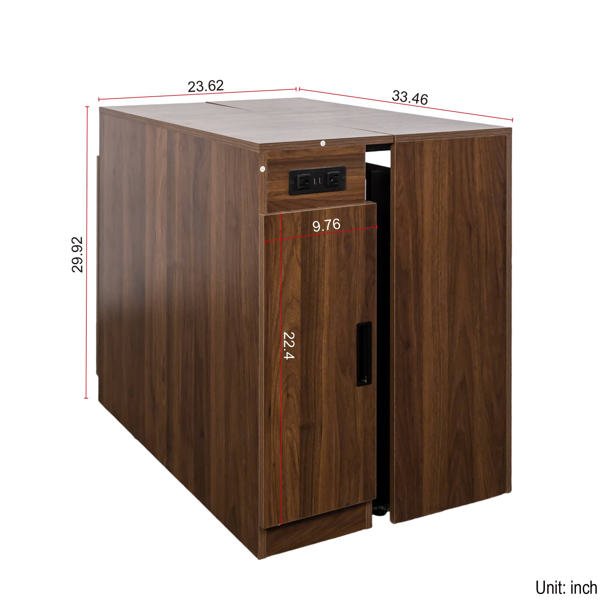 23.62  
33.46  
29.92  
9.76  
22.4  

Unit: inch