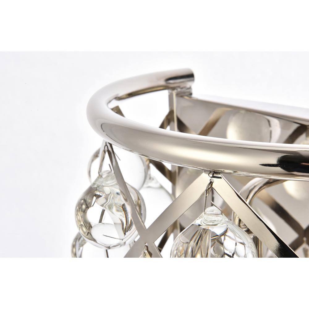Back. Urban Classic - Madison 1 light polished Nickel Wall Sconce Clear Royal Cut Crystal - Polished Nickel.