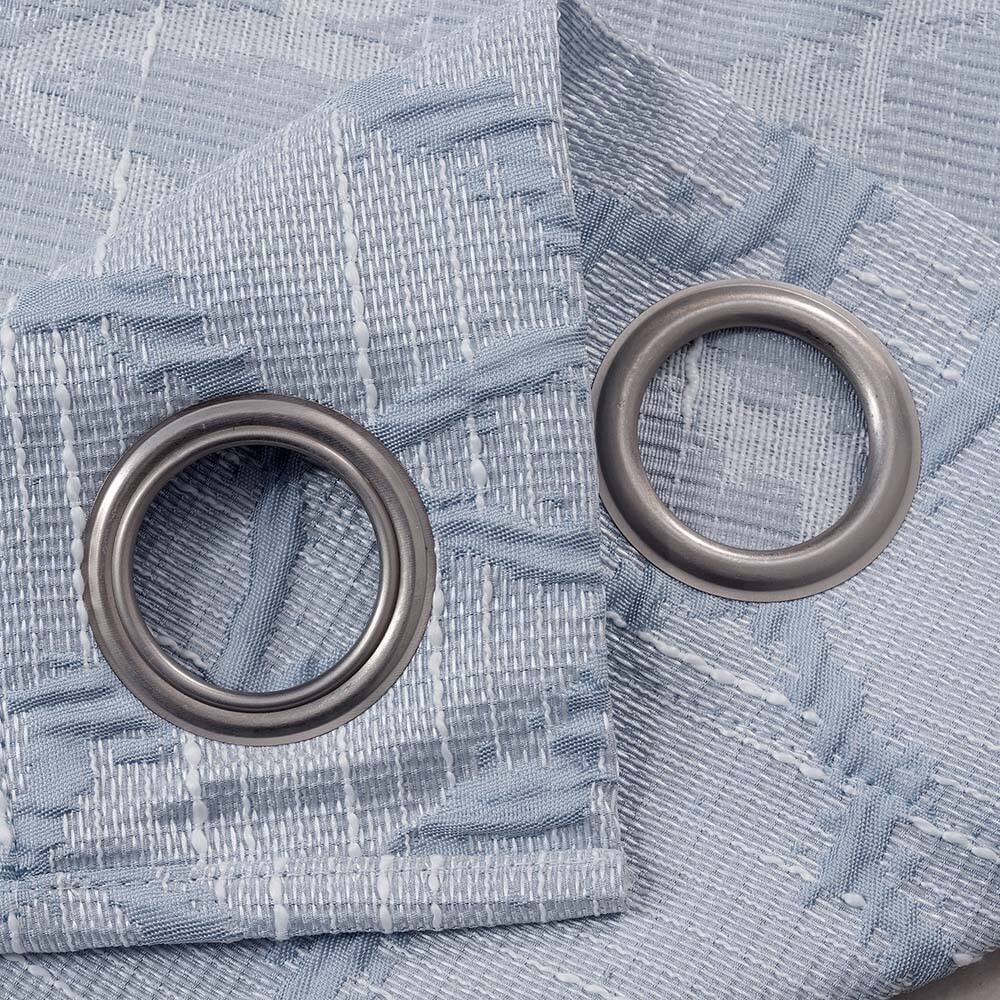 Angle. RT Designers Collection - RT Designers Collection Brookfield Jacquard High Quality Light Filtering Grommet Curtain Panel 54" x 90" Dark Blue - Dark blue.