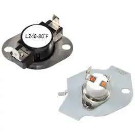 HQRP - Dryer Thermostat Thermal Fuse Cut-Off Kit 279769 for Maytag Whirlpool Kenmore - 248-80F, 352F