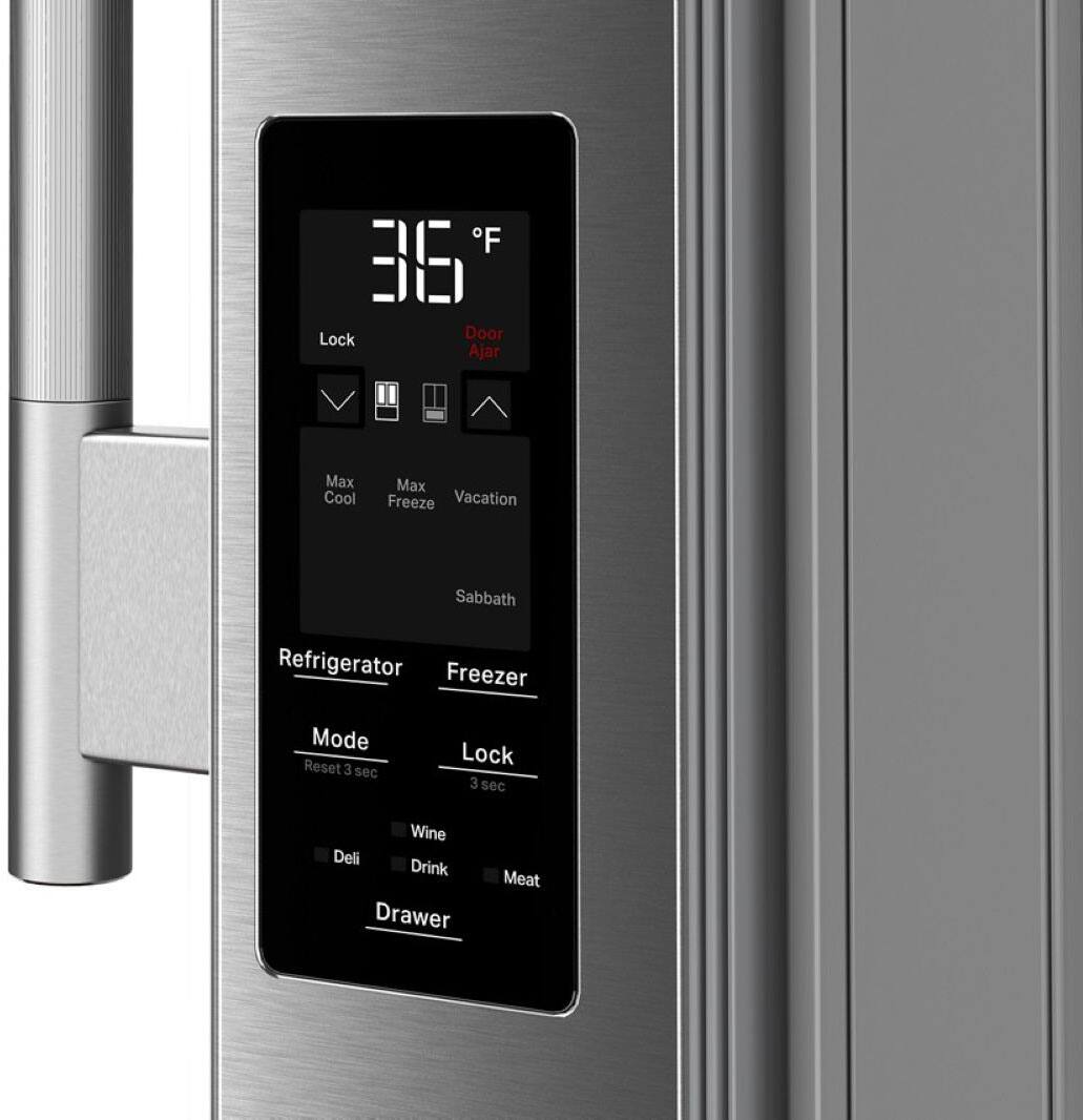 F B6 Lock Door Ajar Max Cool Max Freeze Vacation Sabbath Refrigerator Freezer Mode Reset 3 sec Lock 3 sec Wine Deli Drink Meat Drawer