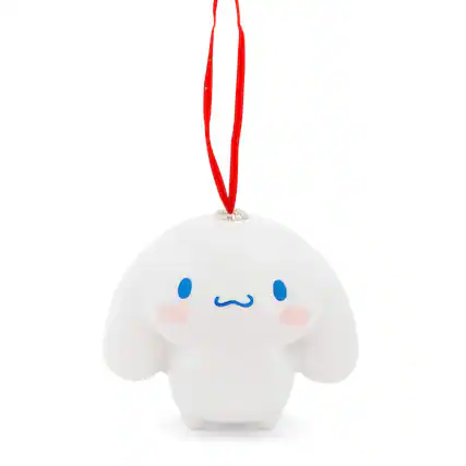 Front. Surreal Entertainment - Sanrio Cinnamoroll 4-Inch Shatterproof Decoupage Ornament - White.