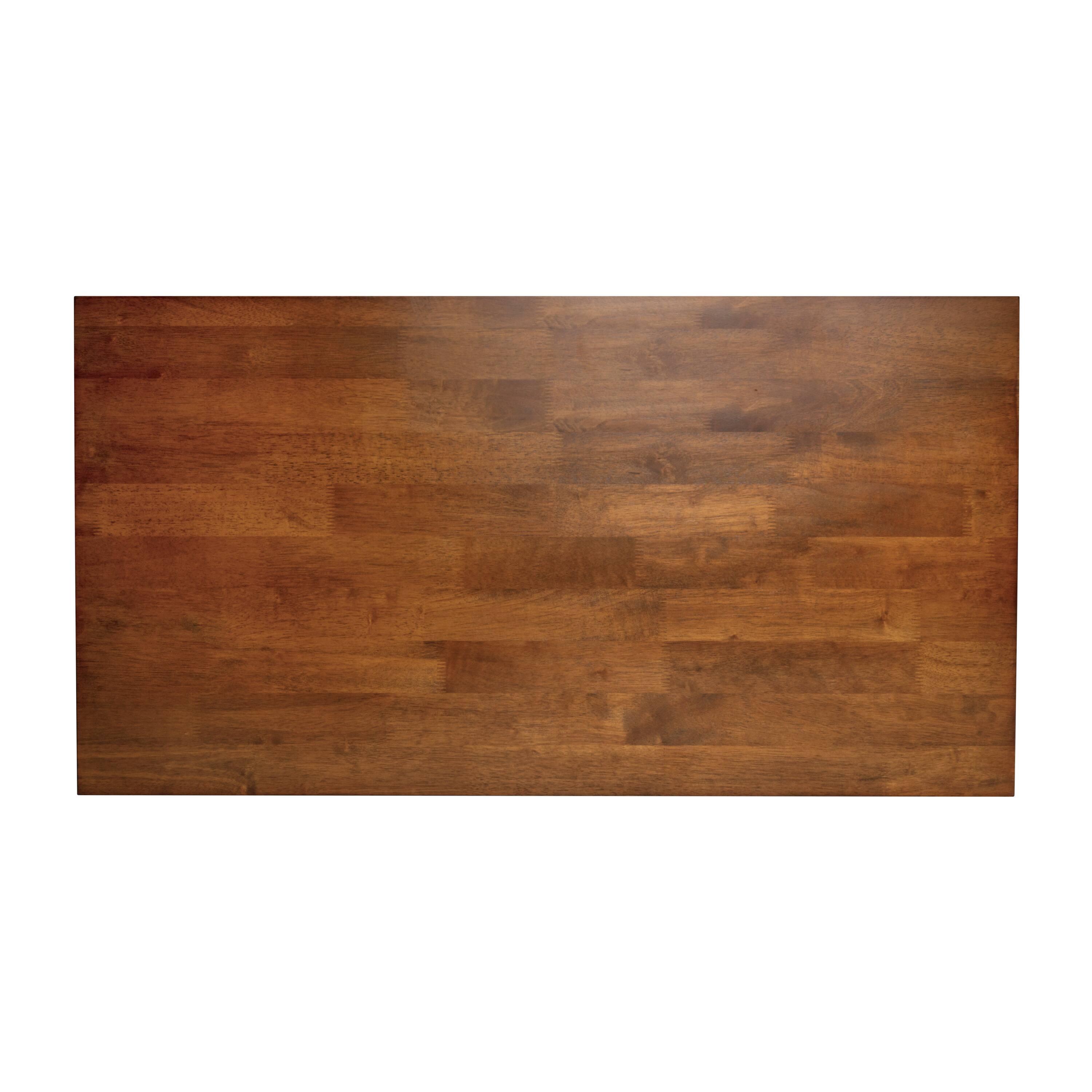 Alt View 1. Flash Furniture - Eli Solid Wood Farmhouse Coffee Table, Trestle Style Accent Table in Walnut - Brown.