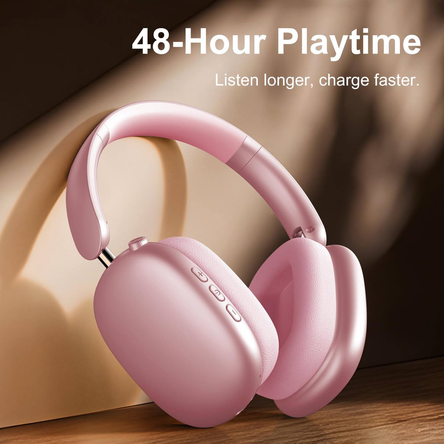 48-Hour Playtime  
Listen longer, charge faster.